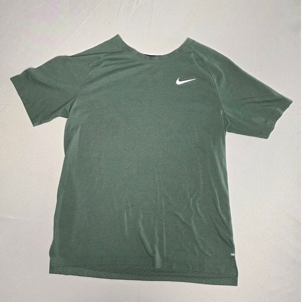 Nike Running Dri-FIT breathable athletic t-shirt in a sage green color Size M